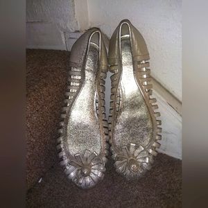 Beautiful Cole Haan Gold Flats